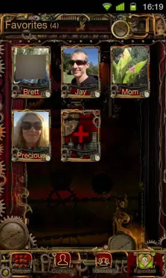 GO Contacts Steampunk Theme android App screenshot 0