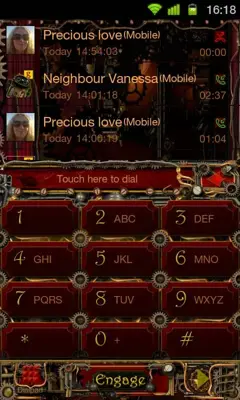 GO Contacts Steampunk Theme android App screenshot 2